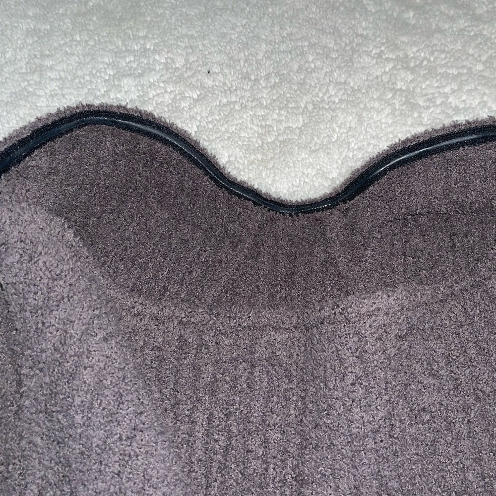 4th & Reckless‎ Fuzzy Gray Strapless Knit Top - Picture 6 of 7